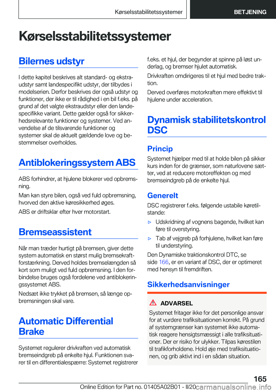 BMW X1 2020  InstruktionsbØger (in Danish) �K�