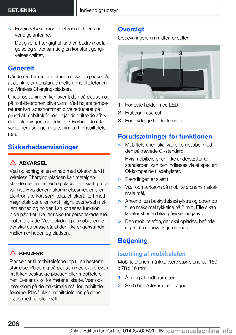 BMW X1 2020  InstruktionsbØger (in Danish) 'x�F�o�r�b�i�n�d�e�l�s�e��a�f��m�o�b�i�l�t�e�l�e�f�o�n�e�n��t�i�l��b�i�l�e�n�s��u�dj�v�e�n�d�i�g�e��a�n�t�e�n�n�e�.
�D�e�t��g�i�v�e�r��a�f�h�æ�n�g�i�g�t��a�f��l�a�n�d��e�n��b�e�d�r�e