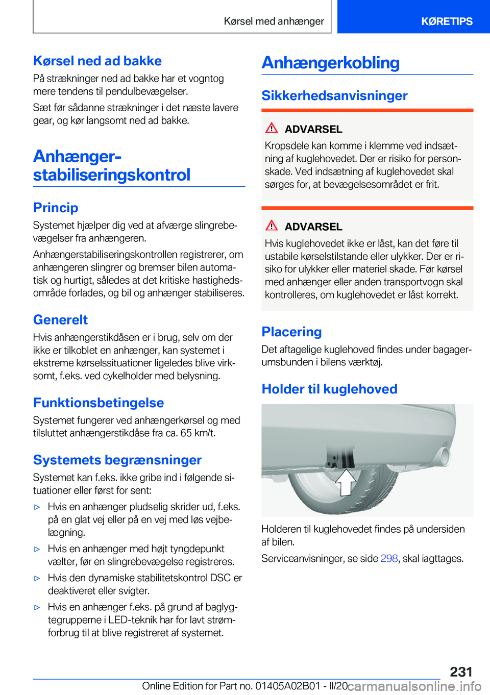 BMW X1 2020  InstruktionsbØger (in Danish) �K�
