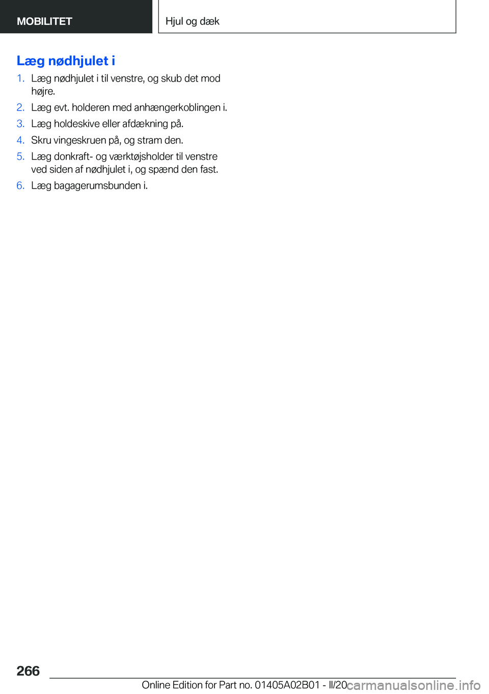 BMW X1 2020  InstruktionsbØger (in Danish) �L�æ�g��n�