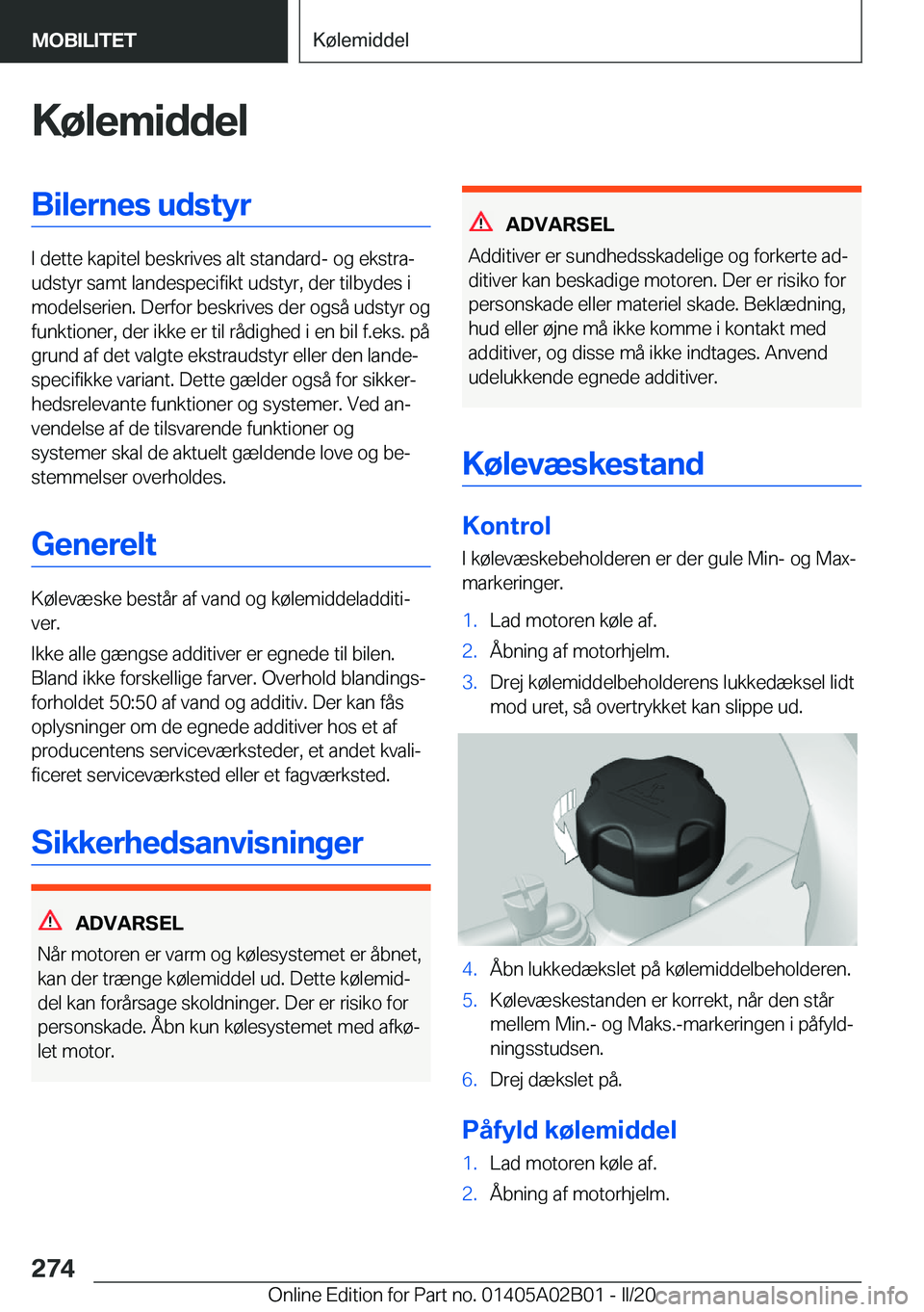BMW X1 2020  InstruktionsbØger (in Danish) �K�
