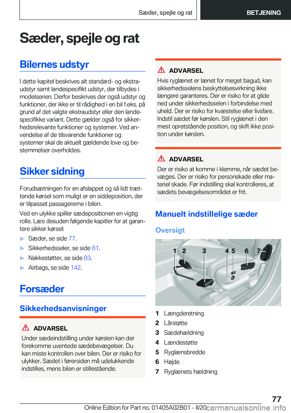 BMW X1 2020  InstruktionsbØger (in Danish) �S�æ�d�e�r�,��s�p�e�j�l�e��o�g��r�a�t�B�i�l�e�r�n�e�s��u�d�s�t�y�r
�I��d�e�t�t�e��k�a�p�i�t�e�l��b�e�s�k�r�i�v�e�s��a�l�t��s�t�a�n�d�a�r�d�-��o�g��e�k�s�t�r�aj
�u�d�s�t�y�r��s�a�m�t��l�