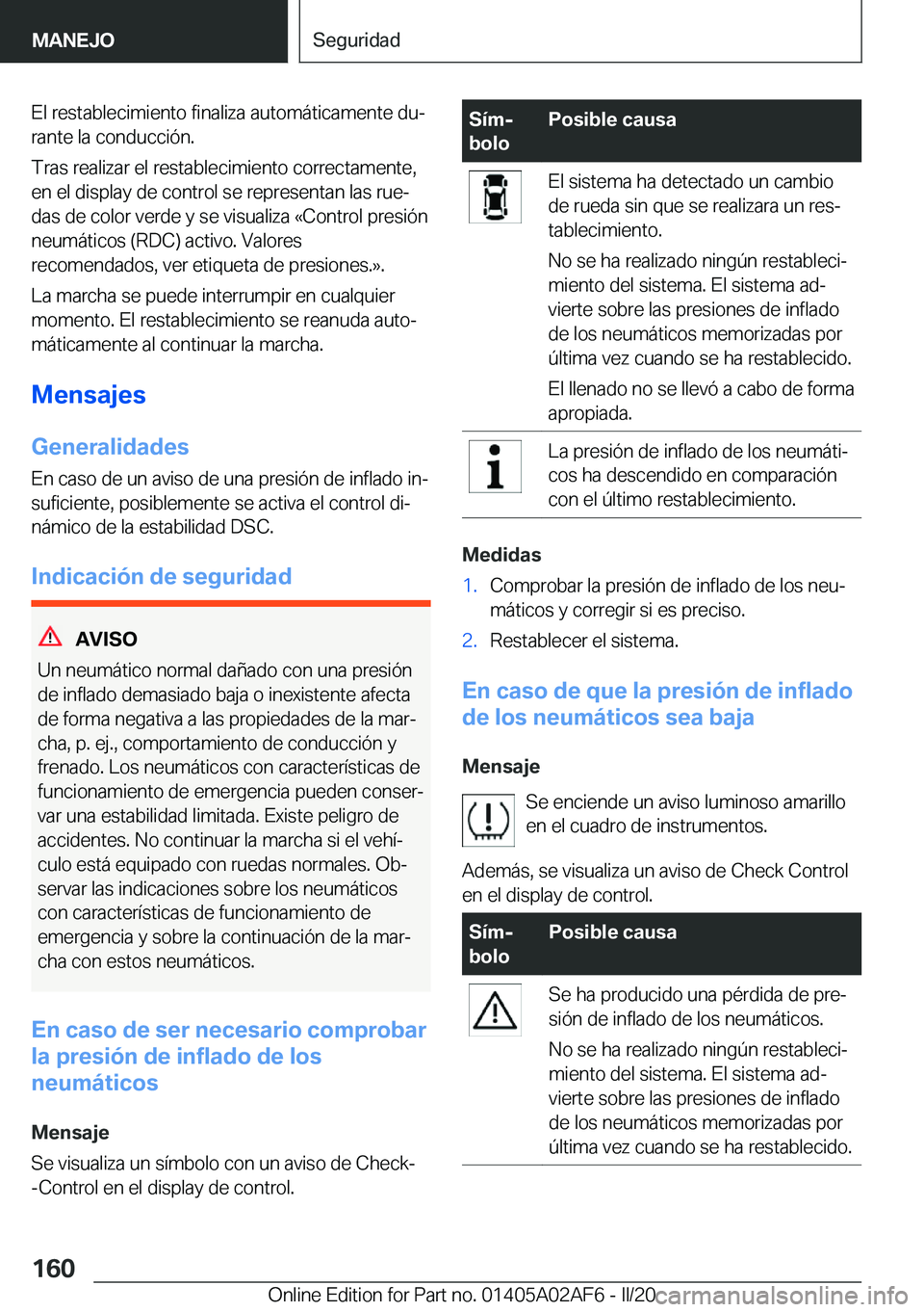 BMW X1 2020  Manuales de Empleo (in Spanish) �E�l��r�e�s�t�a�b�l�e�c�i�m�i�e�n�t�o��f�i�n�a�l�i�z�a��a�u�t�o�m�