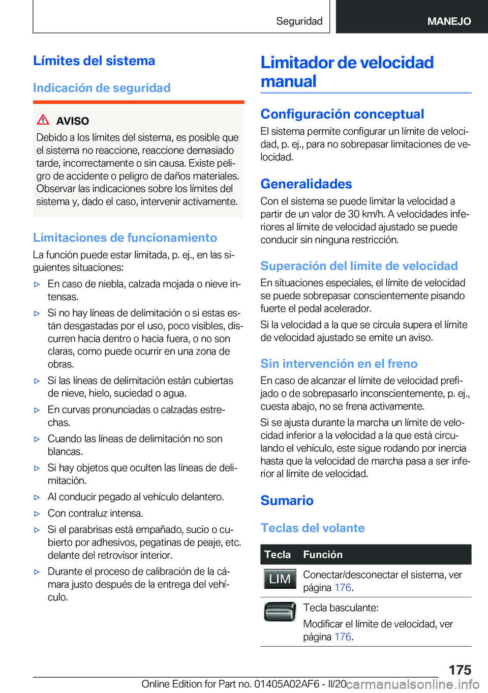 BMW X1 2020  Manuales de Empleo (in Spanish) �L�