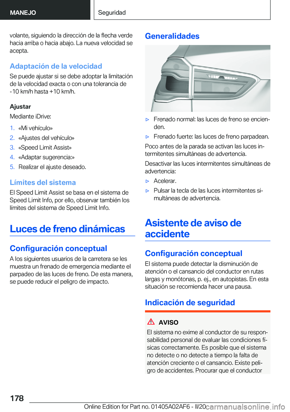 BMW X1 2020  Manuales de Empleo (in Spanish) �v�o�l�a�n�t�e�,��s�i�g�u�i�e�n�d�o��l�a��d�i�r�e�c�c�i�