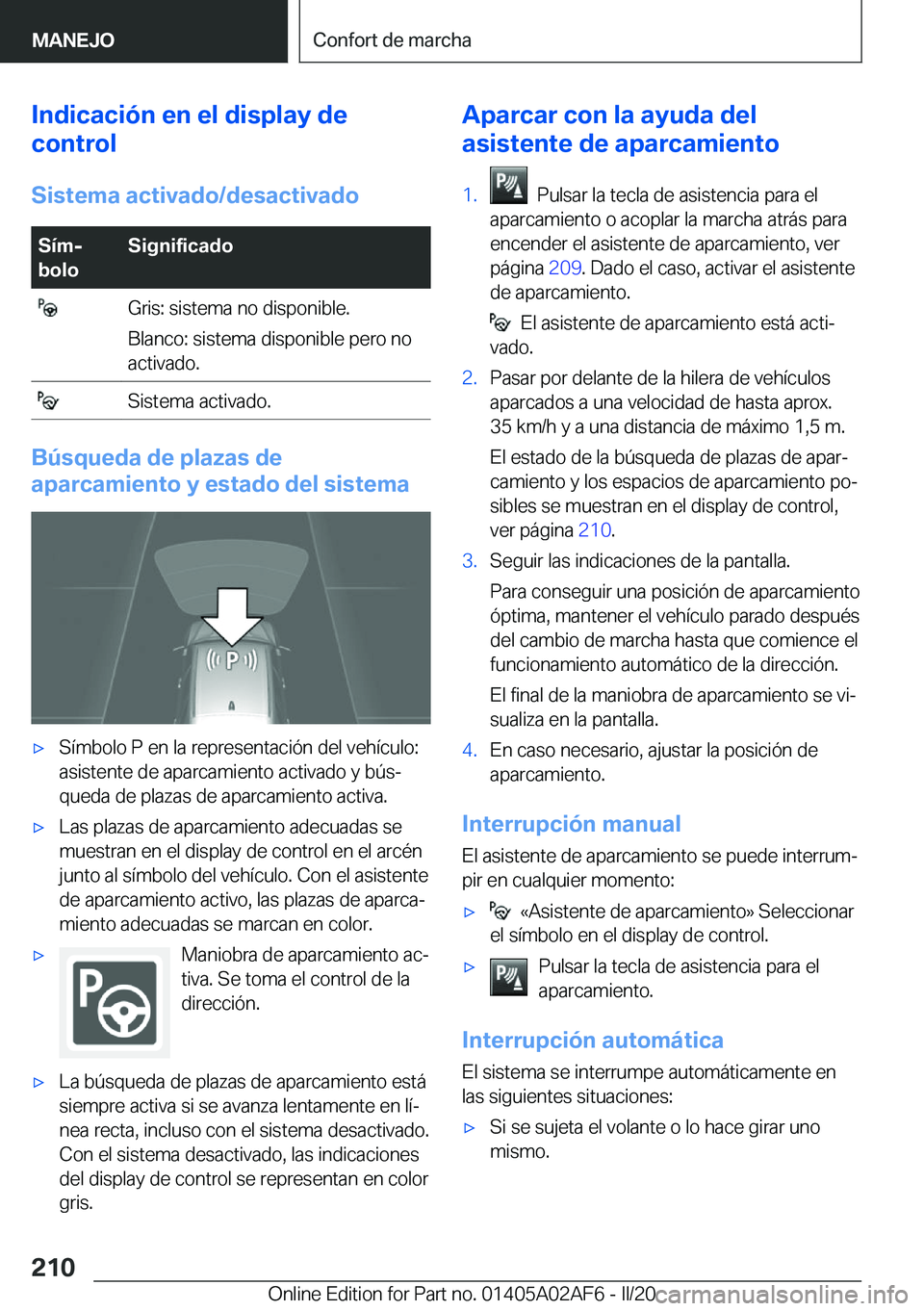 BMW X1 2020  Manuales de Empleo (in Spanish) �I�n�d�i�c�a�c�i�