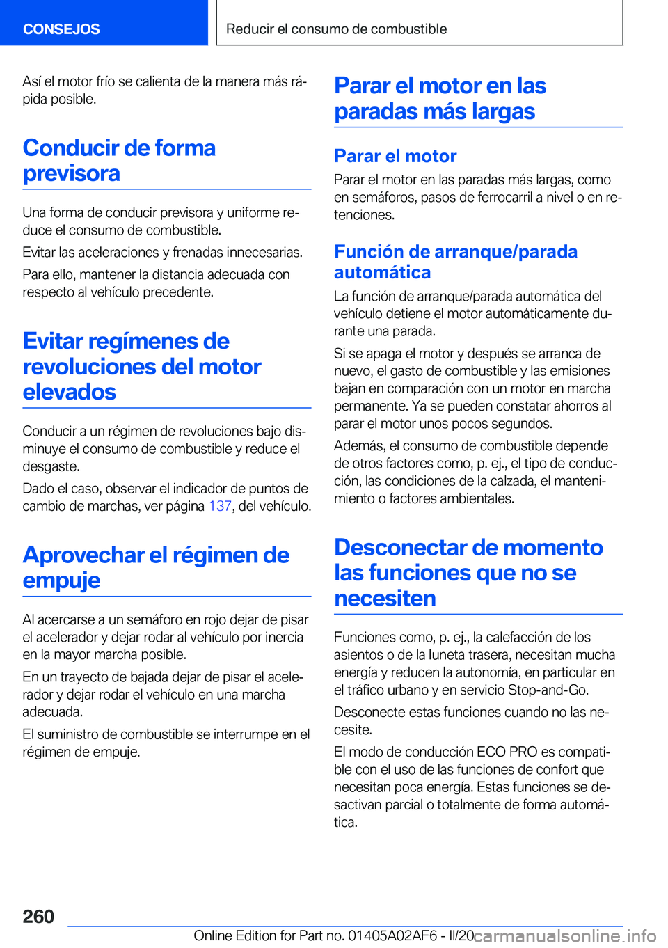 BMW X1 2020  Manuales de Empleo (in Spanish) �A�s�