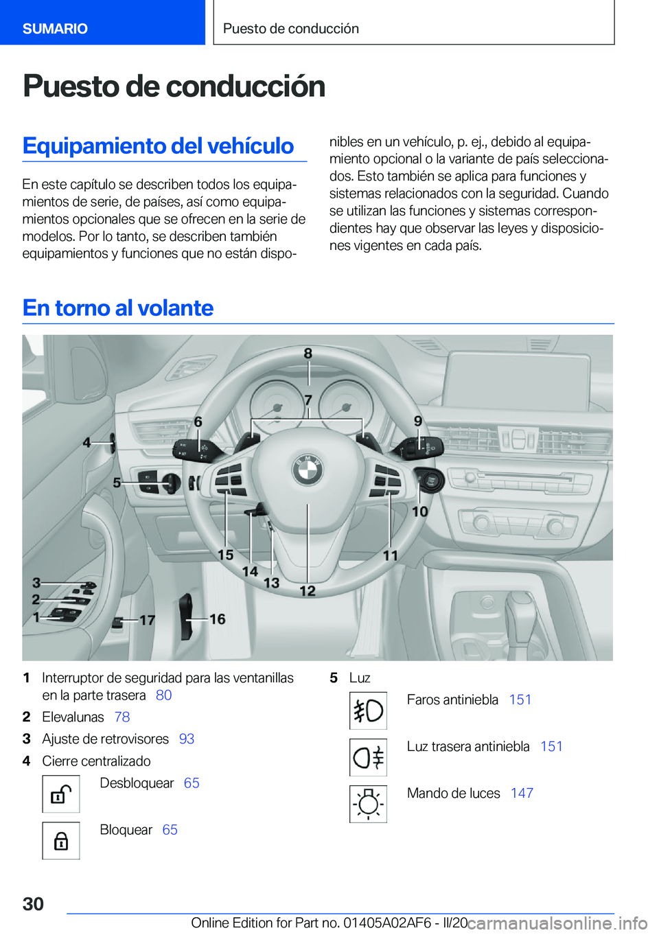 BMW X1 2020  Manuales de Empleo (in Spanish) �P�u�e�s�t�o��d�e��c�o�n�d�u�c�c�i�