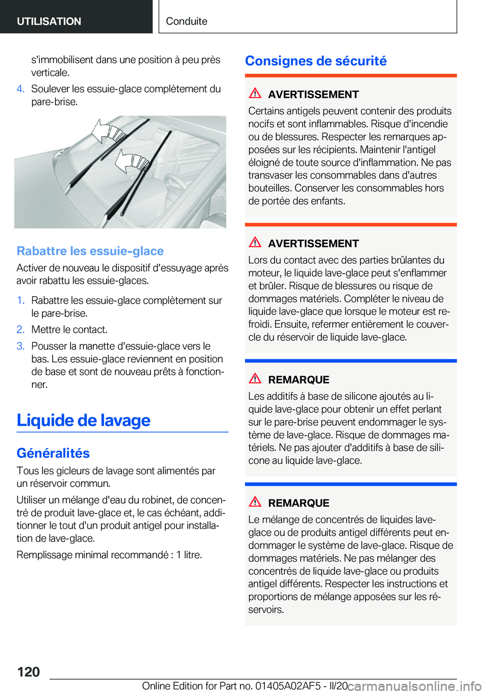 BMW X1 2020  Notices Demploi (in French) �s�'�i�m�m�o�b�i�l�i�s�e�n�t��d�a�n�s��u�n�e��p�o�s�i�t�i�o�n��