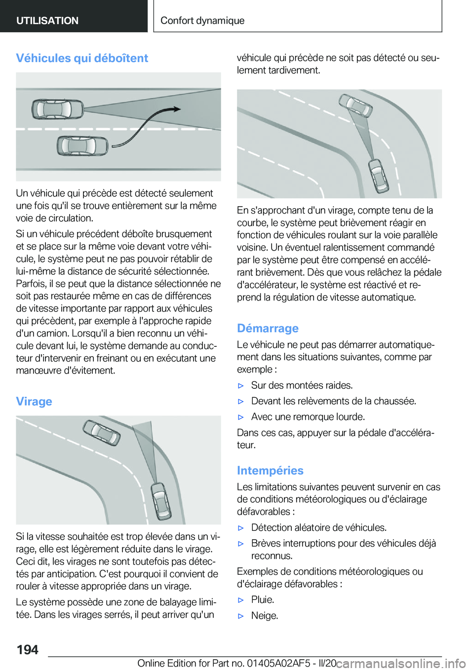 BMW X1 2020  Notices Demploi (in French) �V�é�h�i�c�u�l�e�s��q�u�i��d�é�b�o�