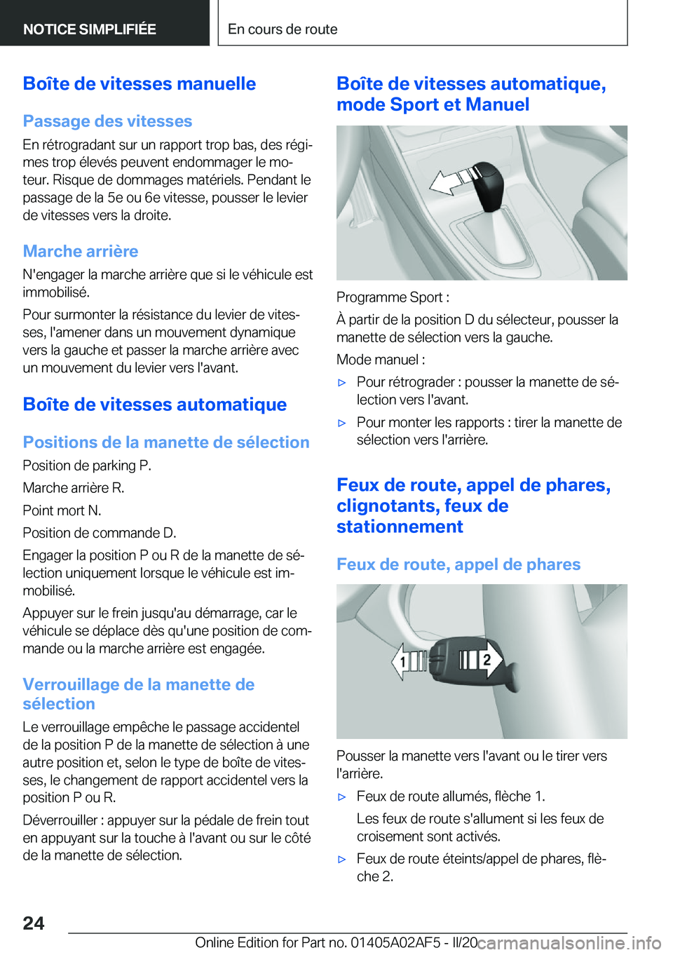BMW X1 2020  Notices Demploi (in French) �B�o�