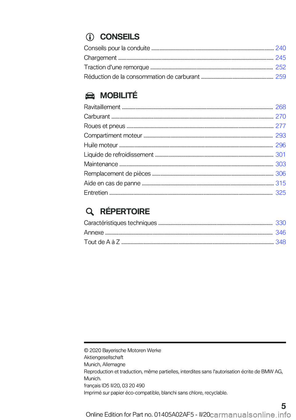 BMW X1 2020  Notices Demploi (in French) �C�O�N�S�E�I�L�S
�C�o�n�s�e�i�l�s��p�o�u�r��l�a��c�o�n�d�u�i�t�e��.�.�.�.�.�.�.�.�.�.�.�.�.�.�.�.�.�.�.�.�.�.�.�.�.�.�.�.�.�.�.�.�.�.�.�.�.�.�.�.�.�.�.�.�.�.�.�.�.�.�.�.�.�.�.�.�.�.�.�.�.�.�.�.�.�