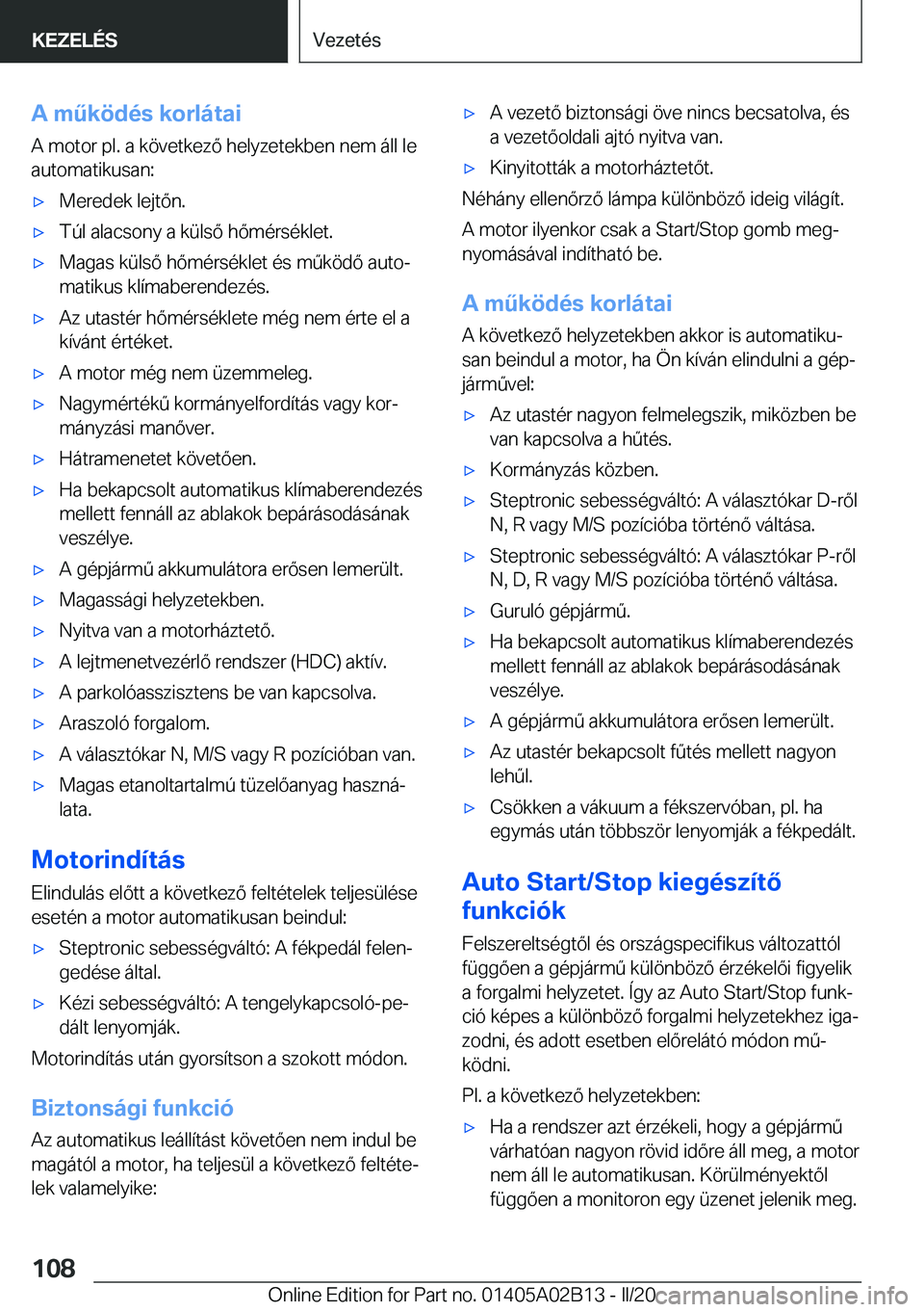 BMW X1 2020  Kezelési útmutató (in Hungarian) �A��m2�k�