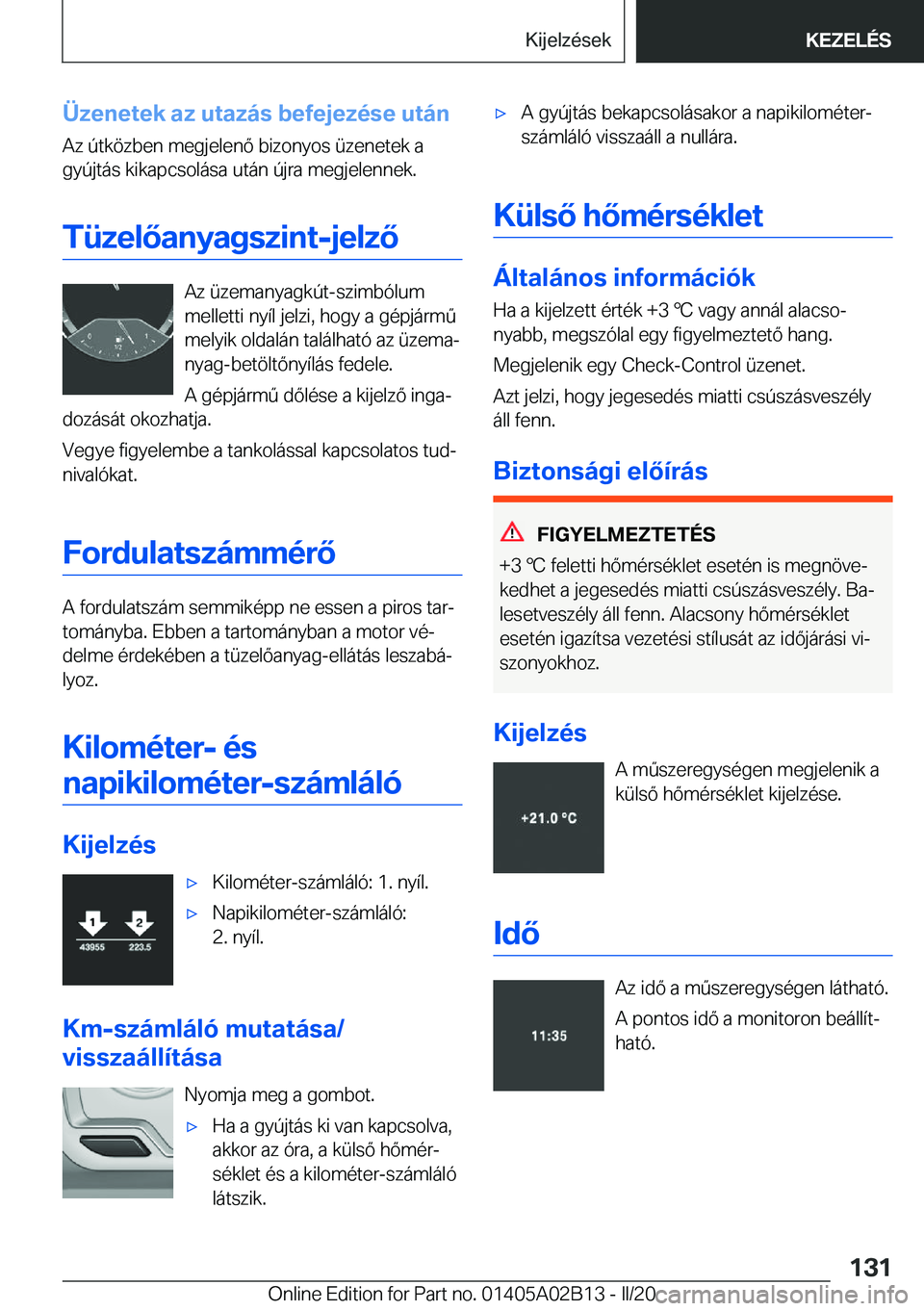 BMW X1 2020  Kezelési útmutató (in Hungarian) �