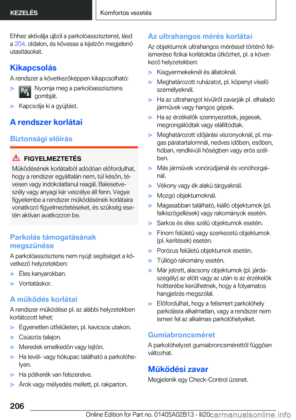 BMW X1 2020  Kezelési útmutató (in Hungarian) �E�h�h�e�z��a�k�t�i�v�