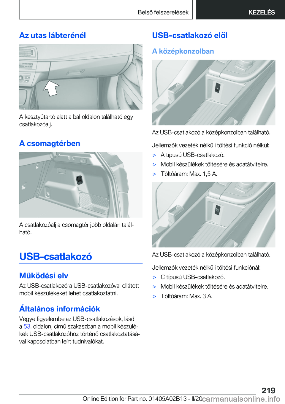 BMW X1 2020  Kezelési útmutató (in Hungarian) �A�z��u�t�a�s��l�