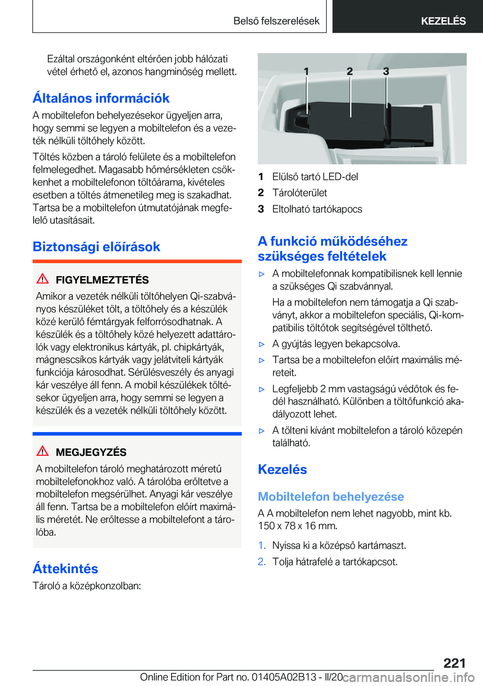 BMW X1 2020  Kezelési útmutató (in Hungarian) �E�z�