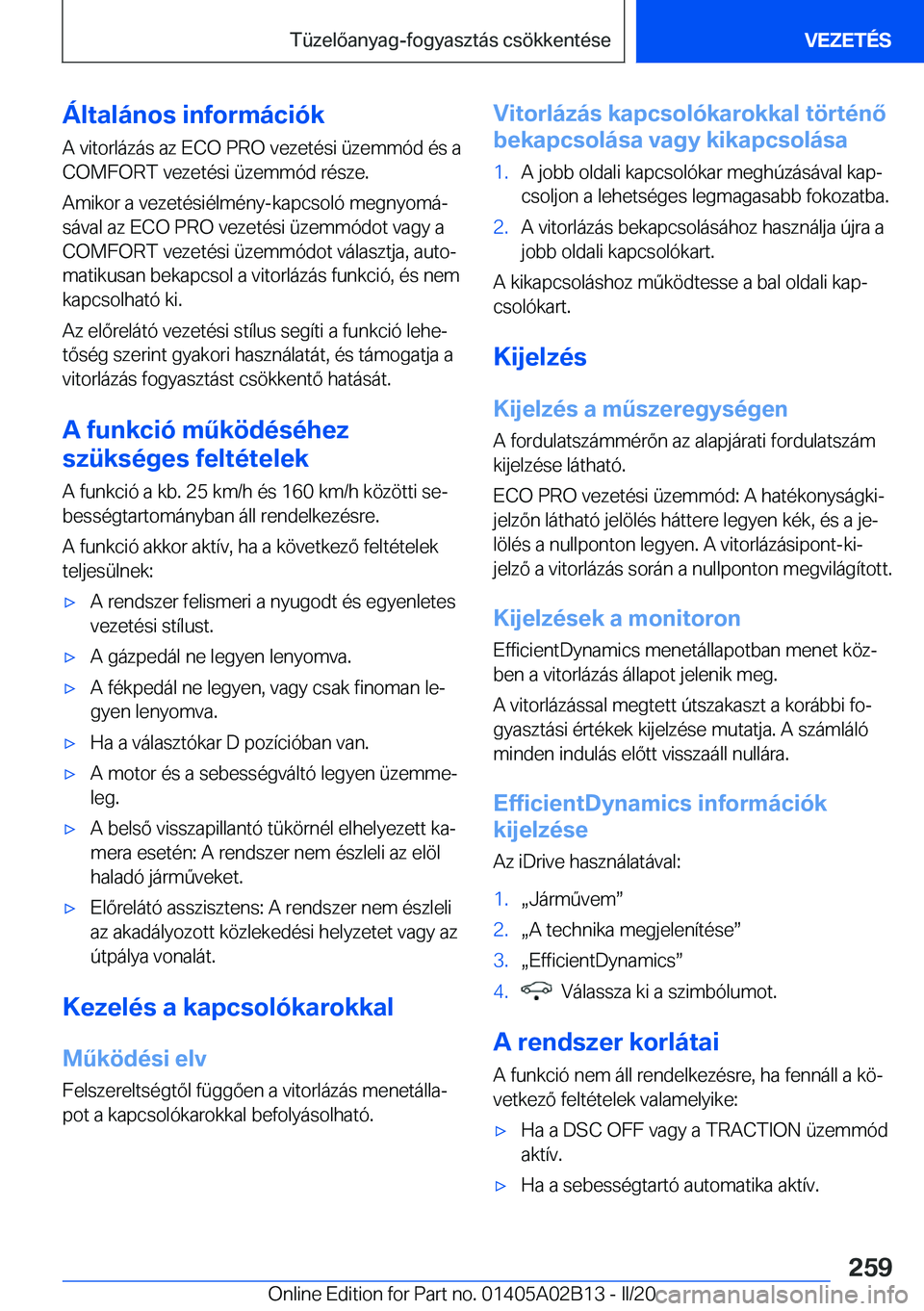 BMW X1 2020  Kezelési útmutató (in Hungarian) �