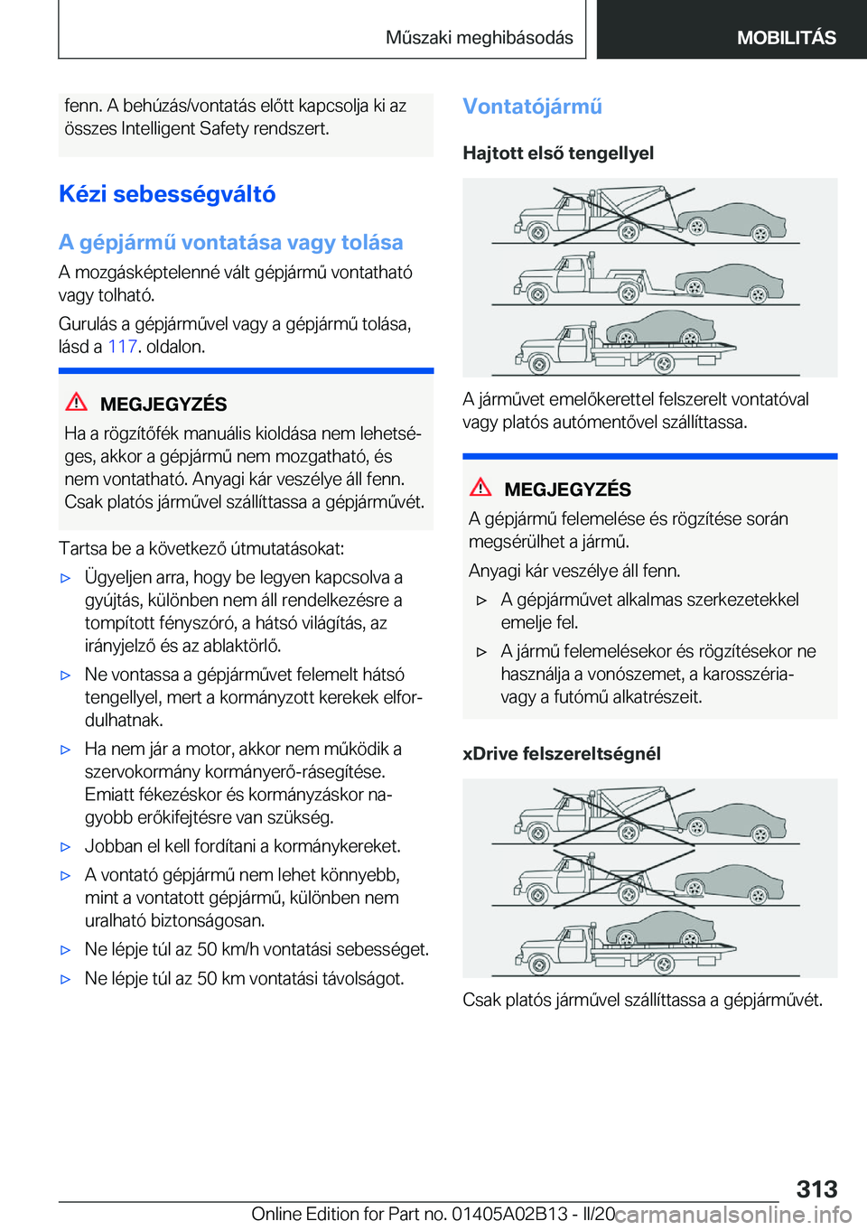 BMW X1 2020  Kezelési útmutató (in Hungarian) �f�e�n�n�.��A��b�e�h�
