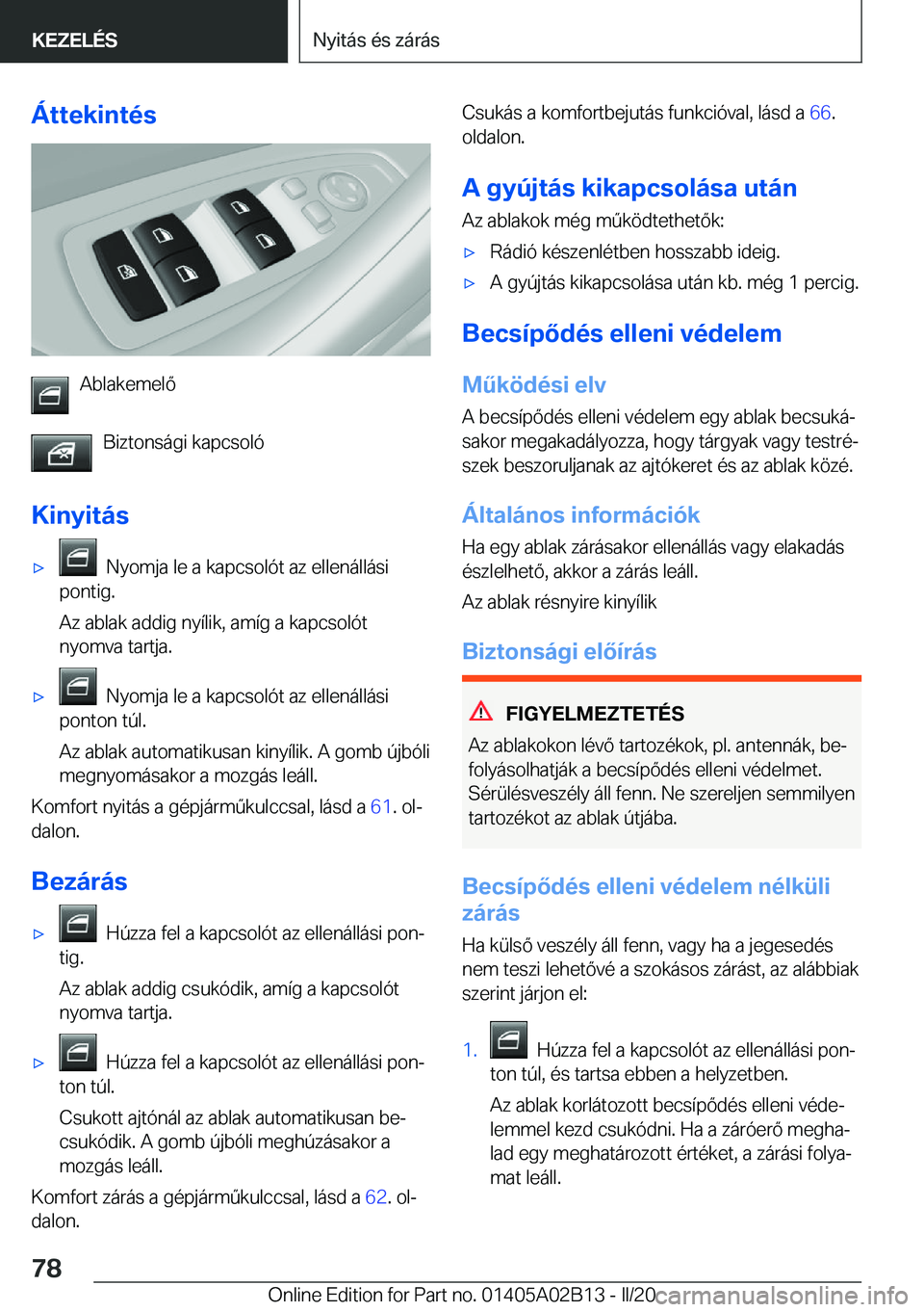 BMW X1 2020  Kezelési útmutató (in Hungarian) �