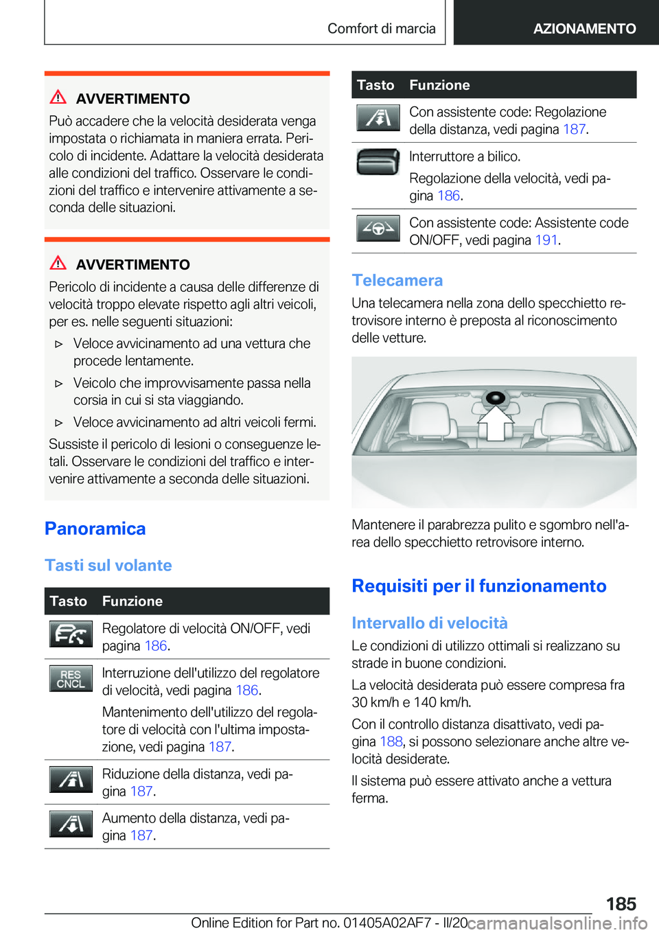 BMW X1 2020  Libretti Di Uso E manutenzione (in Italian) �A�V�V�E�R�T�I�M�E�N�T�O
�P�u�