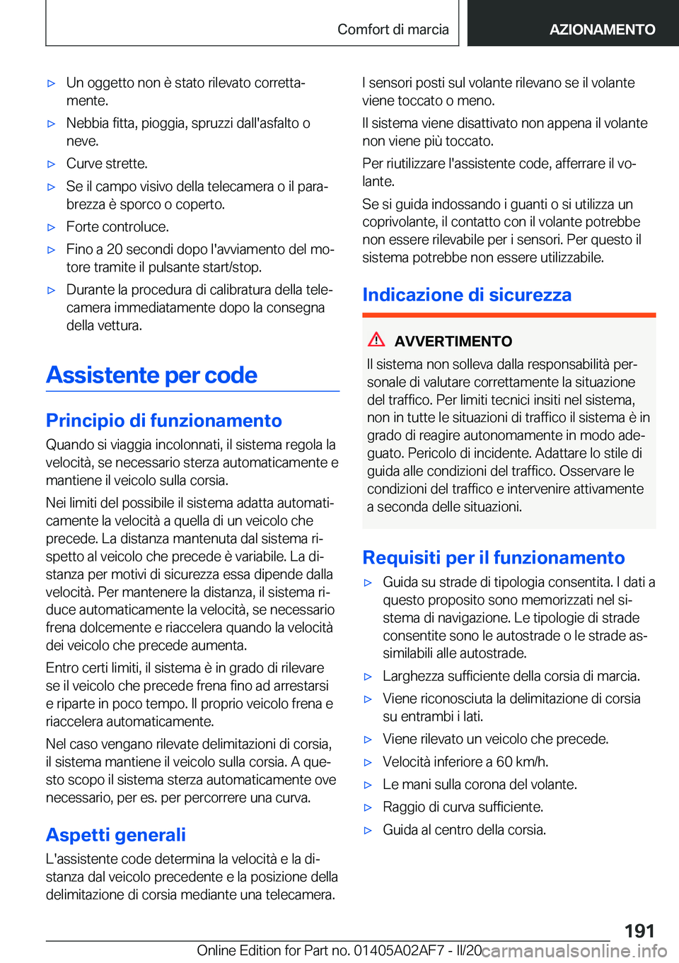 BMW X1 2020  Libretti Di Uso E manutenzione (in Italian) 'x�U�n��o�g�g�e�t�t�o��n�o�n��è��s�t�a�t�o��r�i�l�e�v�a�t�o��c�o�r�r�e�t�t�aª�m�e�n�t�e�.'x�N�e�b�b�i�a��f�i�t�t�a�,��p�i�o�g�g�i�a�,��s�p�r�u�z�z�i��d�a�l�l�'�a�s�f�a�l�t�o�