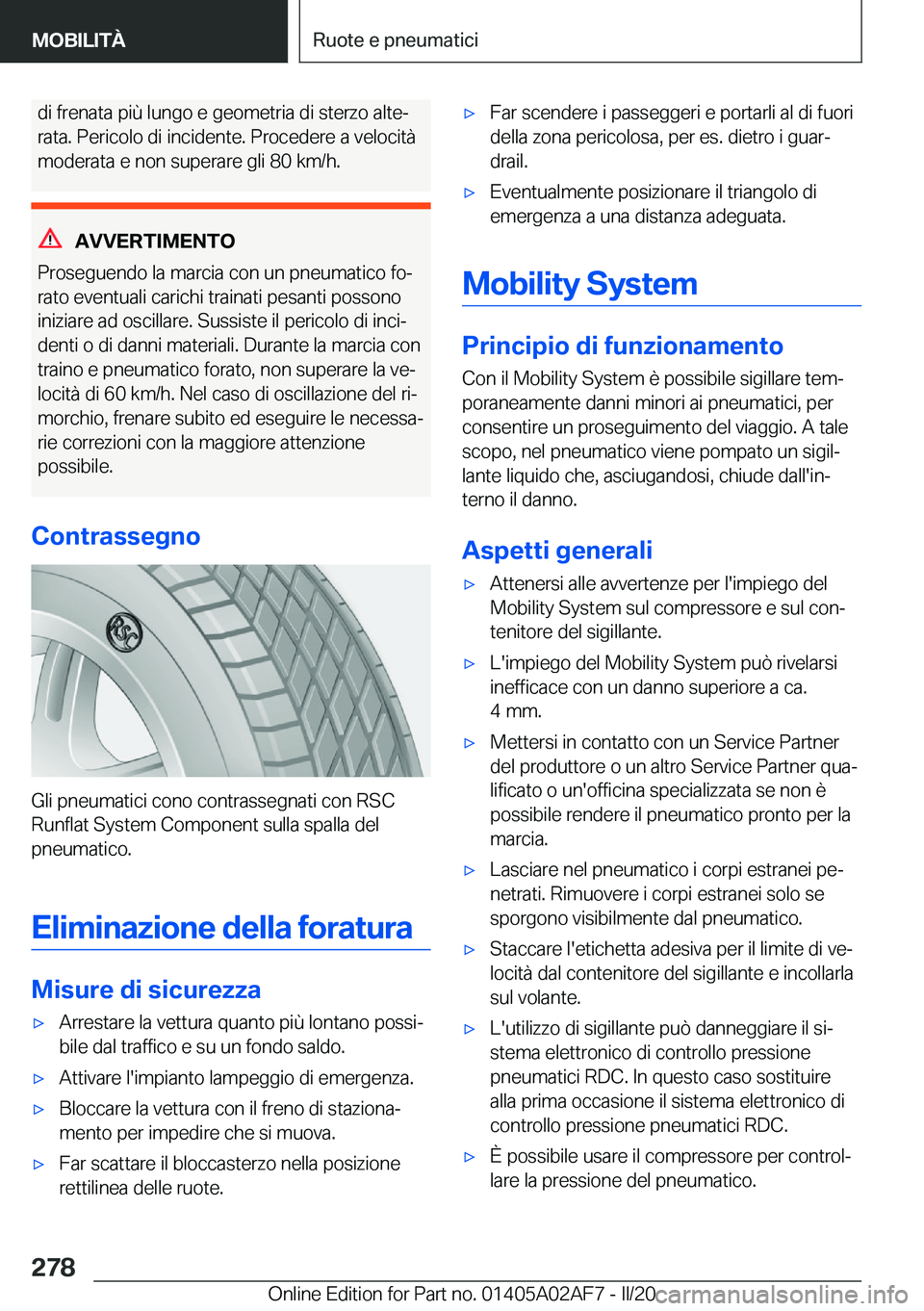 BMW X1 2020  Libretti Di Uso E manutenzione (in Italian) �d�i��f�r�e�n�a�t�a��p�i�