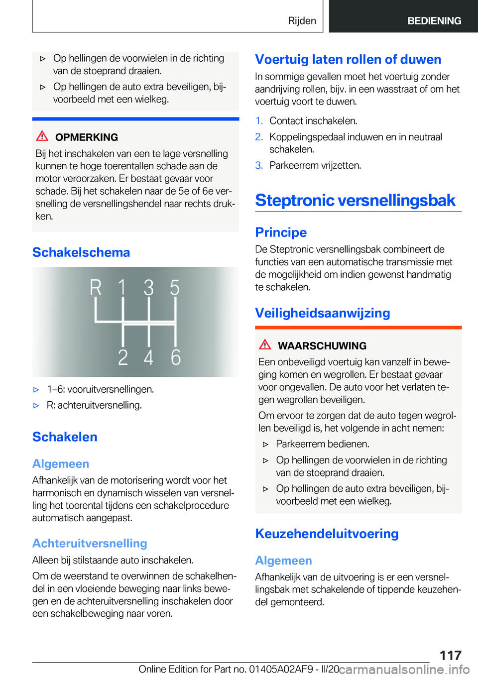 BMW X1 2020  Instructieboekjes (in Dutch) 'x�O�p��h�e�l�l�i�n�g�e�n��d�e��v�o�o�r�w�i�e�l�e�n��i�n��d�e��r�i�c�h�t�i�n�g
�v�a�n��d�e��s�t�o�e�p�r�a�n�d��d�r�a�a�i�e�n�.'x�O�p��h�e�l�l�i�n�g�e�n��d�e��a�u�t�o��e�x�t�r�a��