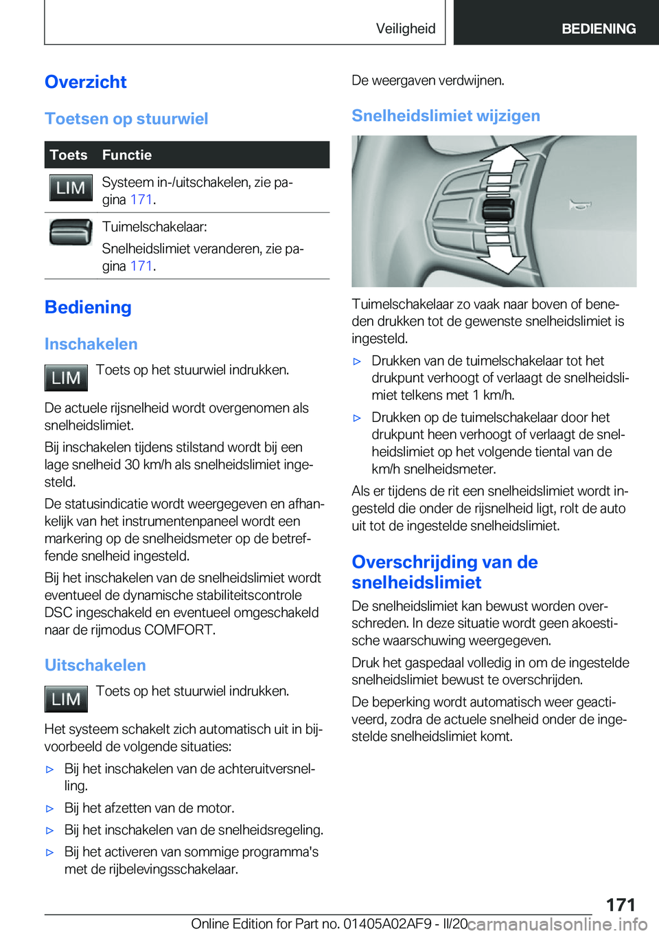 BMW X1 2020  Instructieboekjes (in Dutch) �O�v�e�r�z�i�c�h�t�T�o�e�t�s�e�n��o�p��s�t�u�u�r�w�i�e�l�T�o�e�t�s�F�u�n�c�t�i�e�S�y�s�t�e�e�m��i�n�-�/�u�i�t�s�c�h�a�k�e�l�e�n�,��z�i�e��p�aj
�g�i�n�a� �1�7�1�.�T�u�i�m�e�l�s�c�h�a�k�e�l�a�a�r
