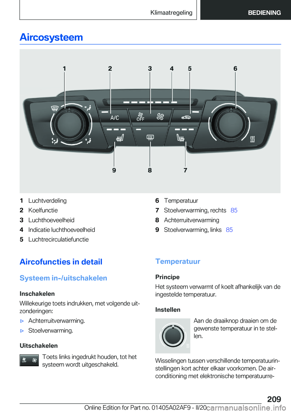 BMW X1 2020  Instructieboekjes (in Dutch) �A�i�r�c�o�s�y�s�t�e�e�m�1�L�u�c�h�t�v�e�r�d�e�l�i�n�g�2�K�o�e�l�f�u�n�c�t�i�e�3�L�u�c�h�t�h�o�e�v�e�e�l�h�e�i�d�4�I�n�d�i�c�a�t�i�e��l�u�c�h�t�h�o�e�v�e�e�l�h�e�i�d�5�L�u�c�h�t�r�e�c�i�r�c�u�l�a�t�i