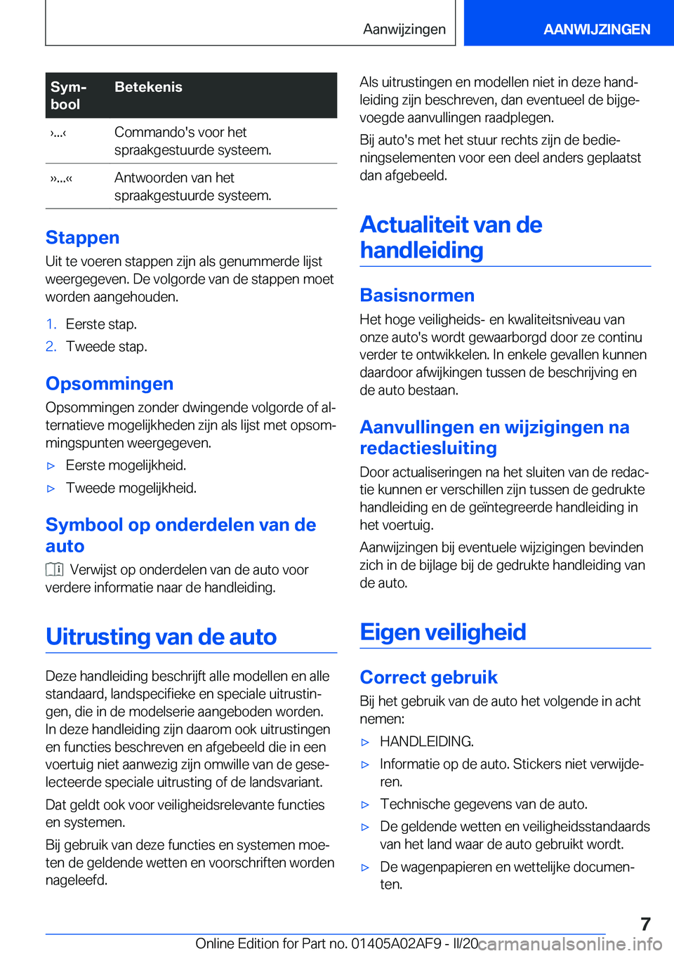 BMW X1 2020  Instructieboekjes (in Dutch) �S�y�mj
�b�o�o�l�B�e�t�e�k�e�n�i�s