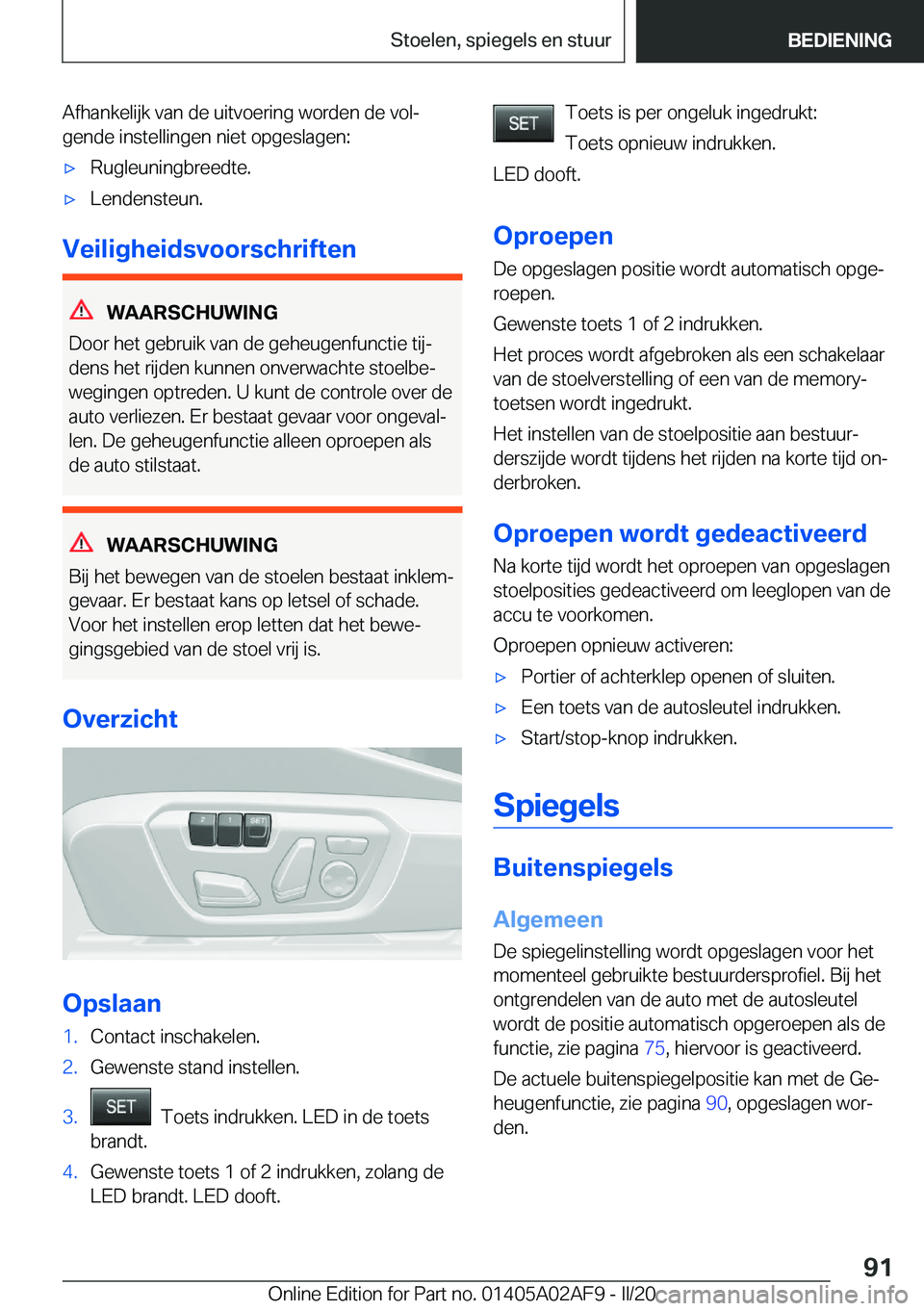 BMW X1 2020  Instructieboekjes (in Dutch) �A�f�h�a�n�k�e�l�i�j�k��v�a�n��d�e��u�i�t�v�o�e�r�i�n�g��w�o�r�d�e�n��d�e��v�o�lj�g�e�n�d�e��i�n�s�t�e�l�l�i�n�g�e�n��n�i�e�t��o�p�g�e�s�l�a�g�e�n�:'x�R�u�g�l�e�u�n�i�n�g�b�r�e�e�d�t�e�.