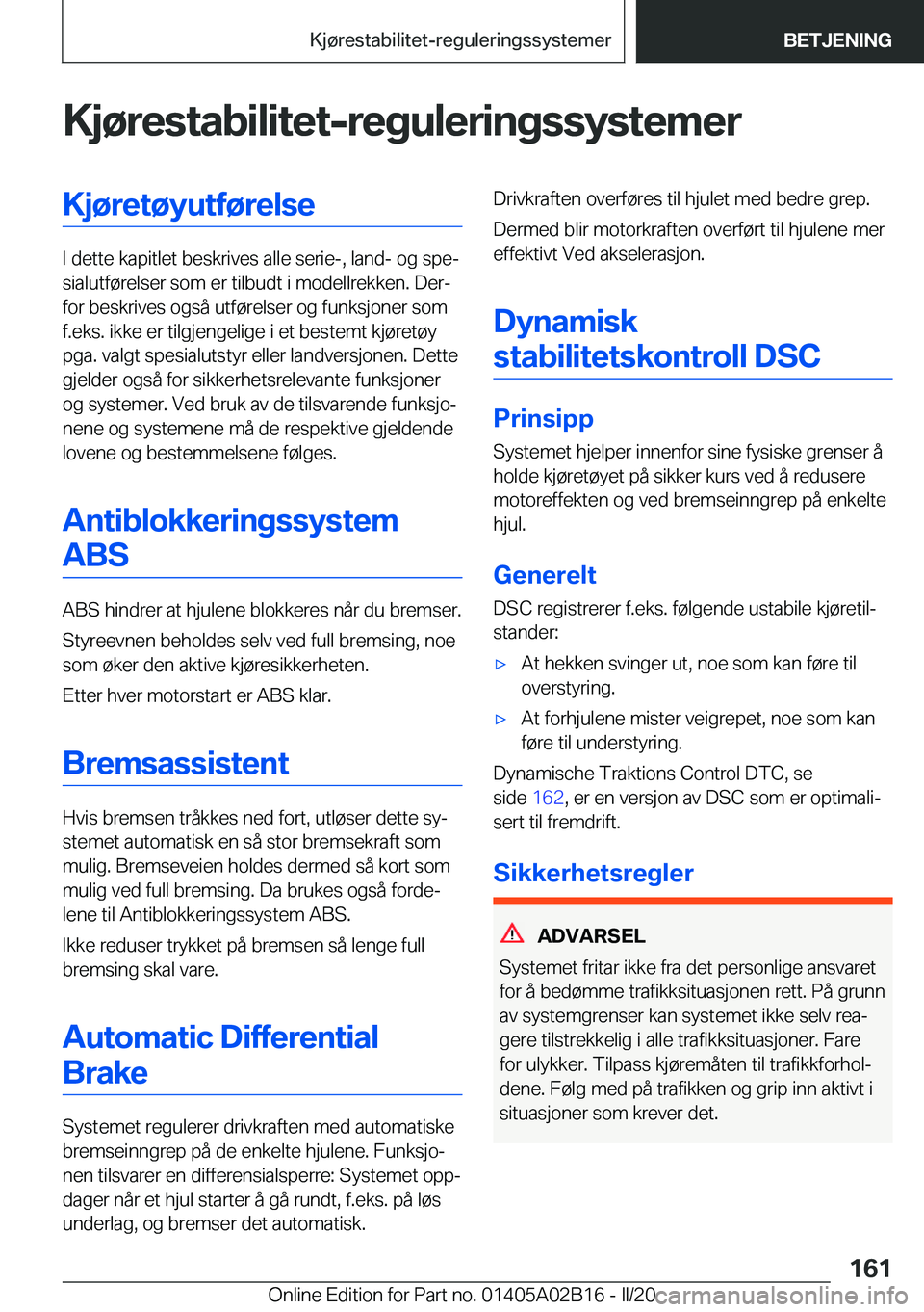 BMW X1 2020  InstruksjonsbØker (in Norwegian) �K�j�