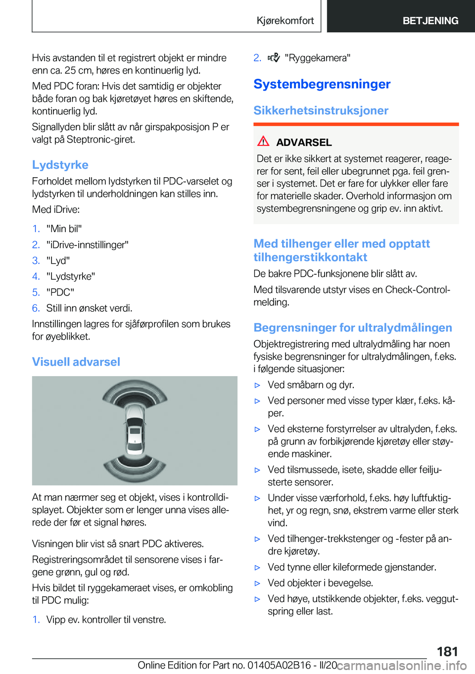 BMW X1 2020  InstruksjonsbØker (in Norwegian) �H�v�i�s��a�v�s�t�a�n�d�e�n��t�i�l��e�t��r�e�g�i�s�t�r�e�r�t��o�b�j�e�k�t��e�r��m�i�n�d�r�e
�e�n�n��c�a�.��2�5��c�m�,��h�