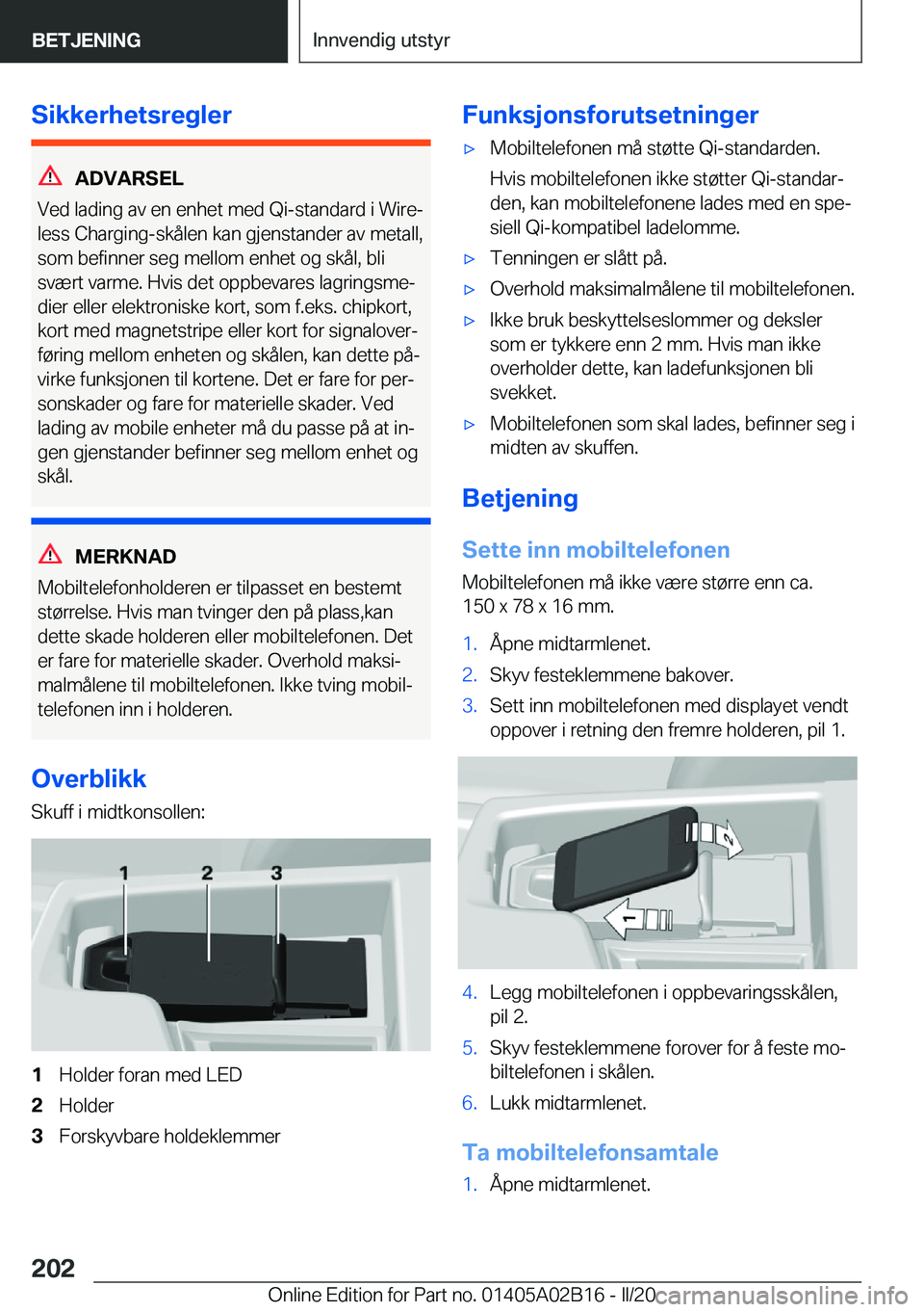 BMW X1 2020  InstruksjonsbØker (in Norwegian) �S�i�k�k�e�r�h�e�t�s�r�e�g�l�e�r
�A�D�V�A�R�S�E�L
�V�e�d��l�a�d�i�n�g��a�v��e�n��e�n�h�e�t��m�e�d��Q�i�-�s�t�a�n�d�a�r�d��i��W�i�r�ej
�l�e�s�s��C�h�a�r�g�i�n�g�-�s�k�å�l�e�n��k�a�n��g�j�e