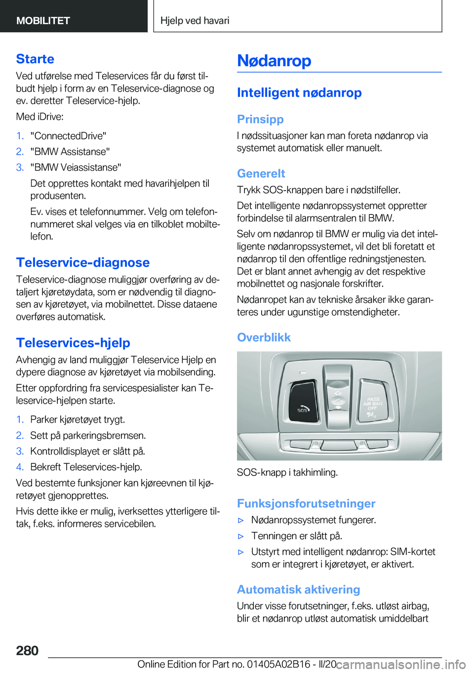 BMW X1 2020  InstruksjonsbØker (in Norwegian) �S�t�a�r�t�e�V�e�d��u�t�f�
