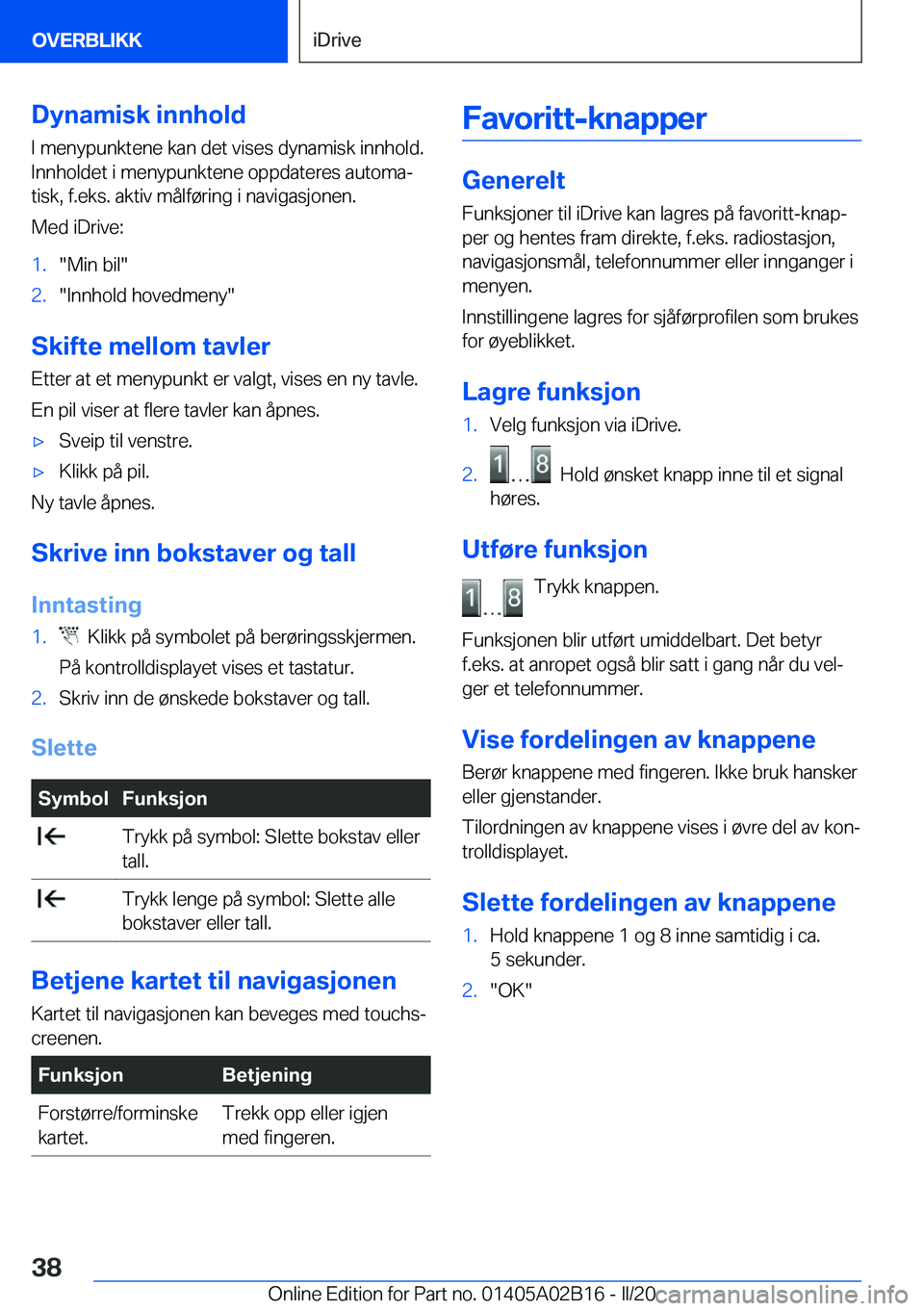 BMW X1 2020  InstruksjonsbØker (in Norwegian) �D�y�n�a�m�i�s�k��i�n�n�h�o�l�d�I��m�e�n�y�p�u�n�k�t�e�n�e��k�a�n��d�e�t��v�i�s�e�s��d�y�n�a�m�i�s�k��i�n�n�h�o�l�d�.
�I�n�n�h�o�l�d�e�t��i��m�e�n�y�p�u�n�k�t�e�n�e��o�p�p�d�a�t�e�r�e�s��a�