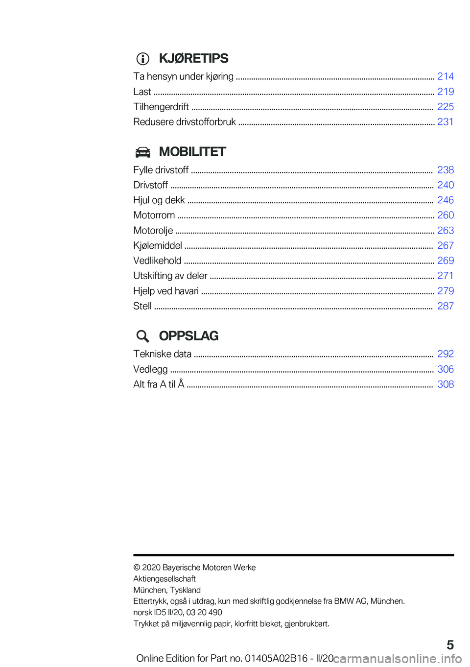 BMW X1 2020  InstruksjonsbØker (in Norwegian) �K�J�