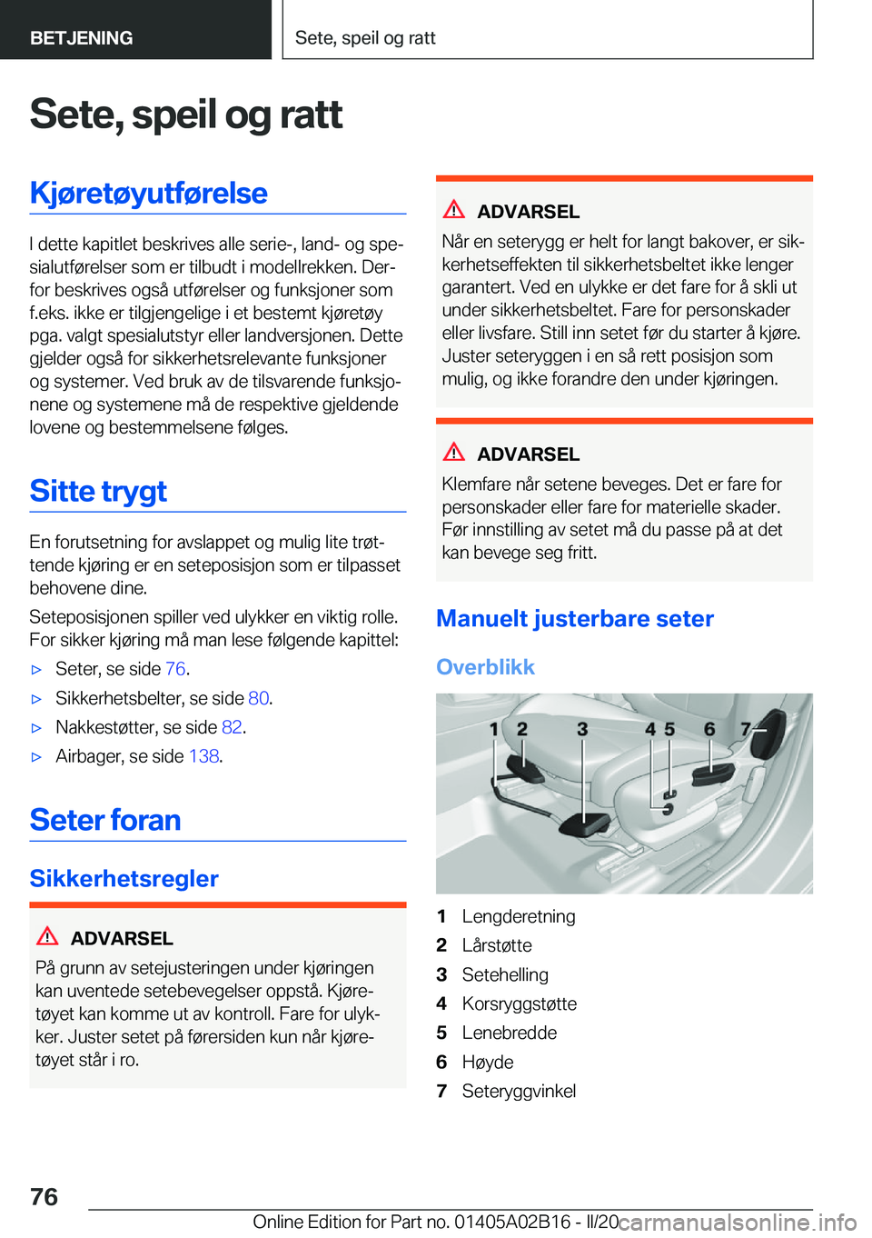 BMW X1 2020  InstruksjonsbØker (in Norwegian) �S�e�t�e�,��s�p�e�i�l��o�g��r�a�t�t�K�j�