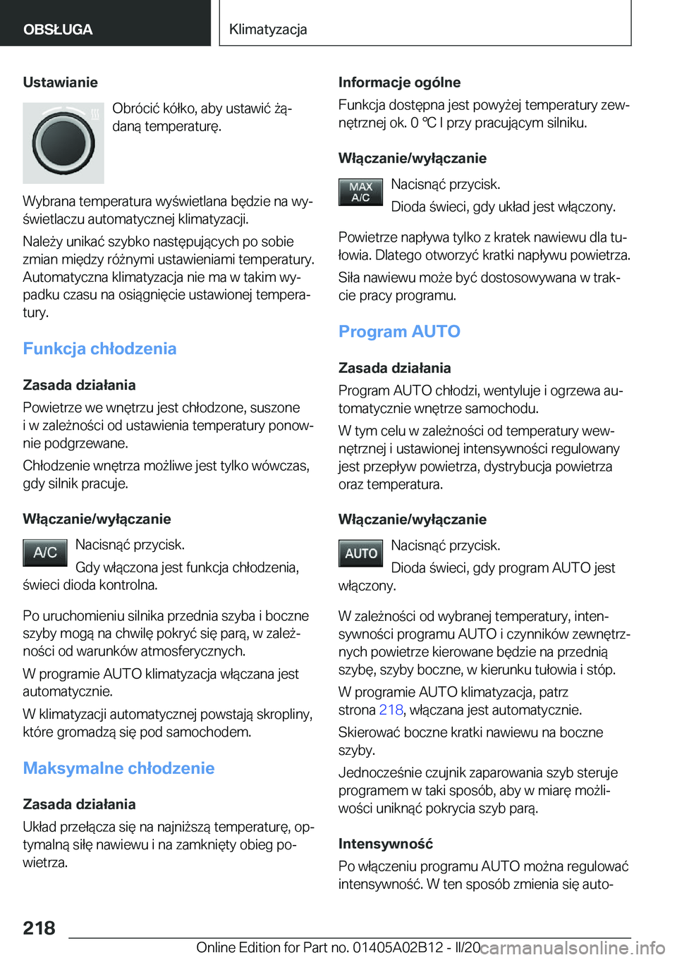 BMW X1 2020  Instrukcja obsługi (in Polish) �U�s�t�a�w�i�a�n�i�e�O�b�r�