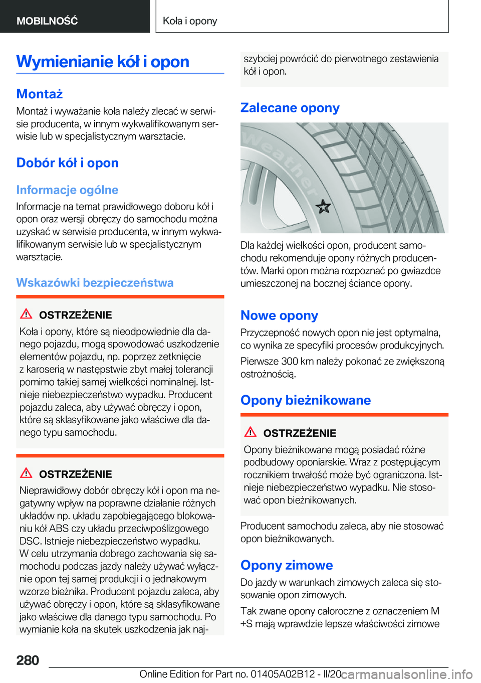 BMW X1 2020  Instrukcja obsługi (in Polish) �W�y�m�i�e�n�i�a�n�i�e��k�