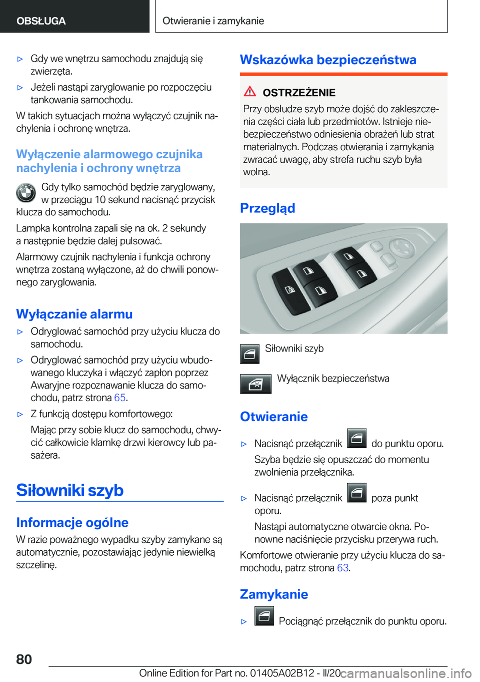 BMW X1 2020  Instrukcja obsługi (in Polish) 'x�G�d�y��w�e��w�n�