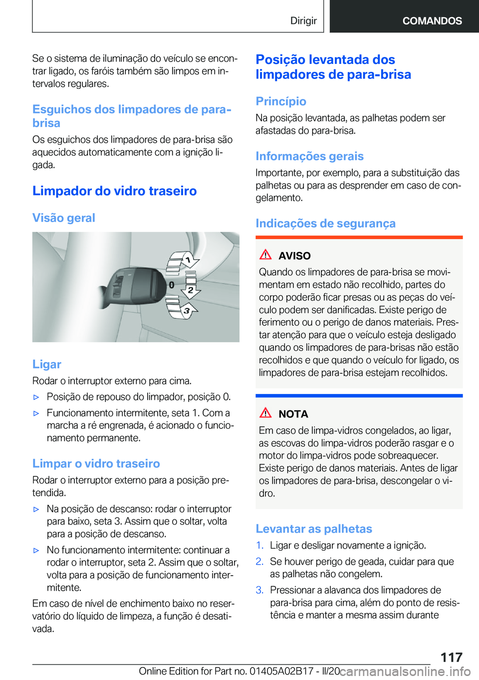 BMW X1 2020  Manual do condutor (in Portuguese) �S�e��o��s�i�s�t�e�m�a��d�e��i�l�u�m�i�n�a�