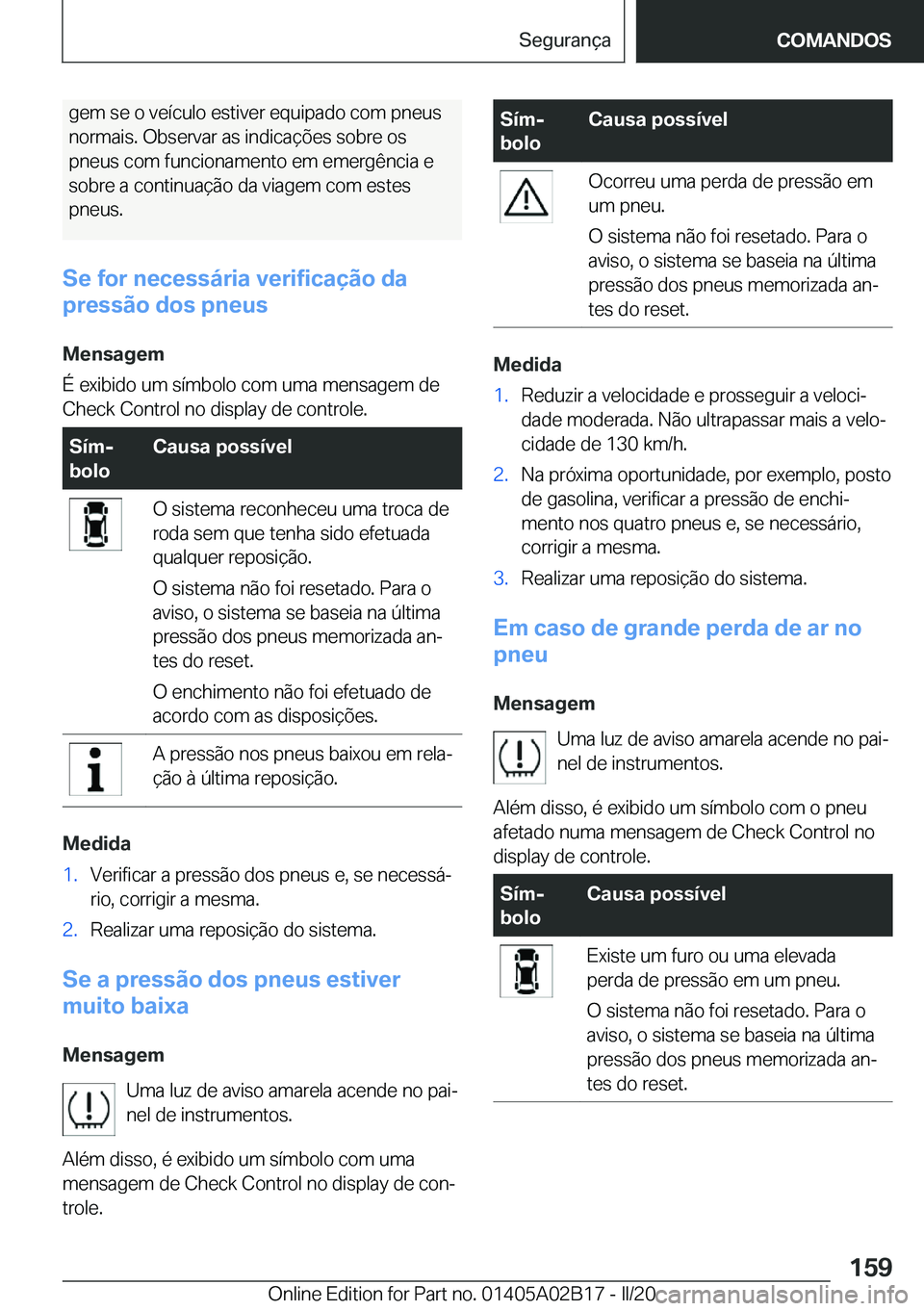 BMW X1 2020  Manual do condutor (in Portuguese) �g�e�m��s�e��o��v�e�