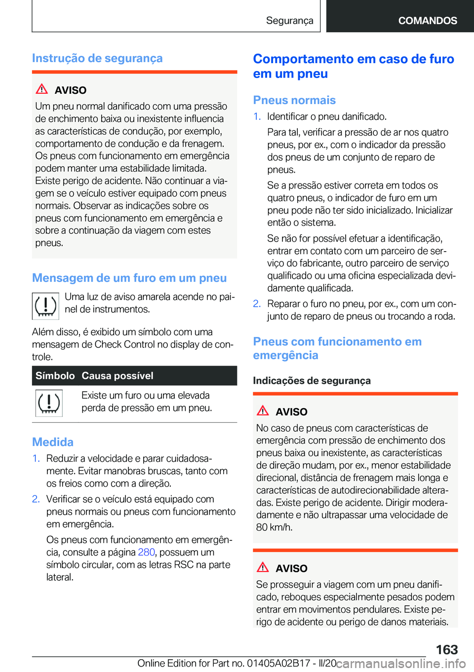 BMW X1 2020  Manual do condutor (in Portuguese) �I�n�s�t�r�u�
