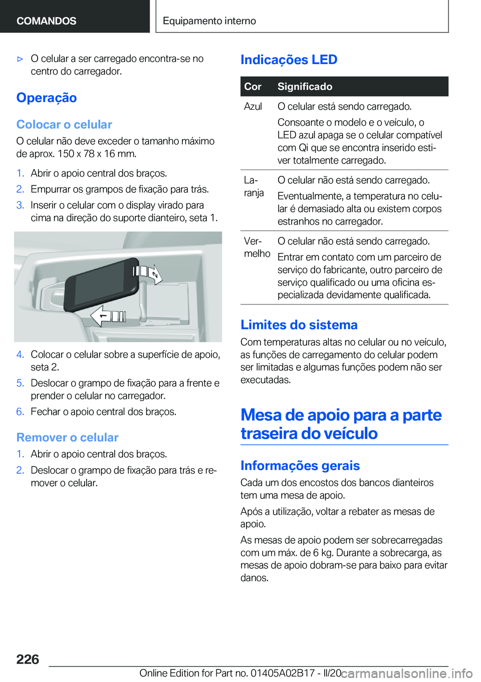 BMW X1 2020  Manual do condutor (in Portuguese) x�O��c�e�l�u�l�a�r��a��s�e�r��c�a�r�r�e�g�a�d�o��e�n�c�o�n�t�r�a�-�s�e��n�o
�c�e�n�t�r�o��d�o��c�a�r�r�e�g�a�d�o�r�.
�O�p�e�r�a�