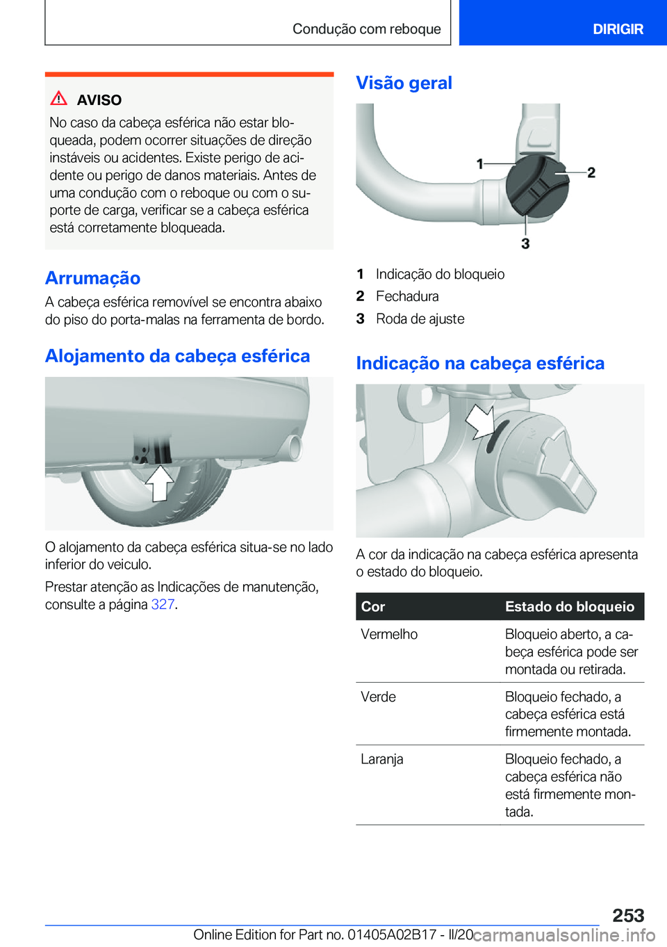 BMW X1 2020  Manual do condutor (in Portuguese) �A�V�I�S�O
�N�o��c�a�s�o��d�a��c�a�b�e�