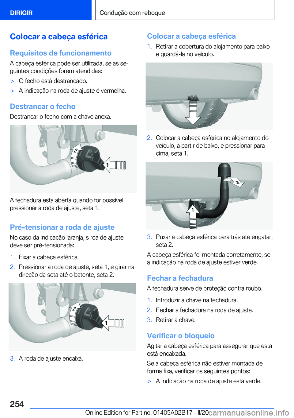 BMW X1 2020  Manual do condutor (in Portuguese) �C�o�l�o�c�a�r��a��c�a�b�e�