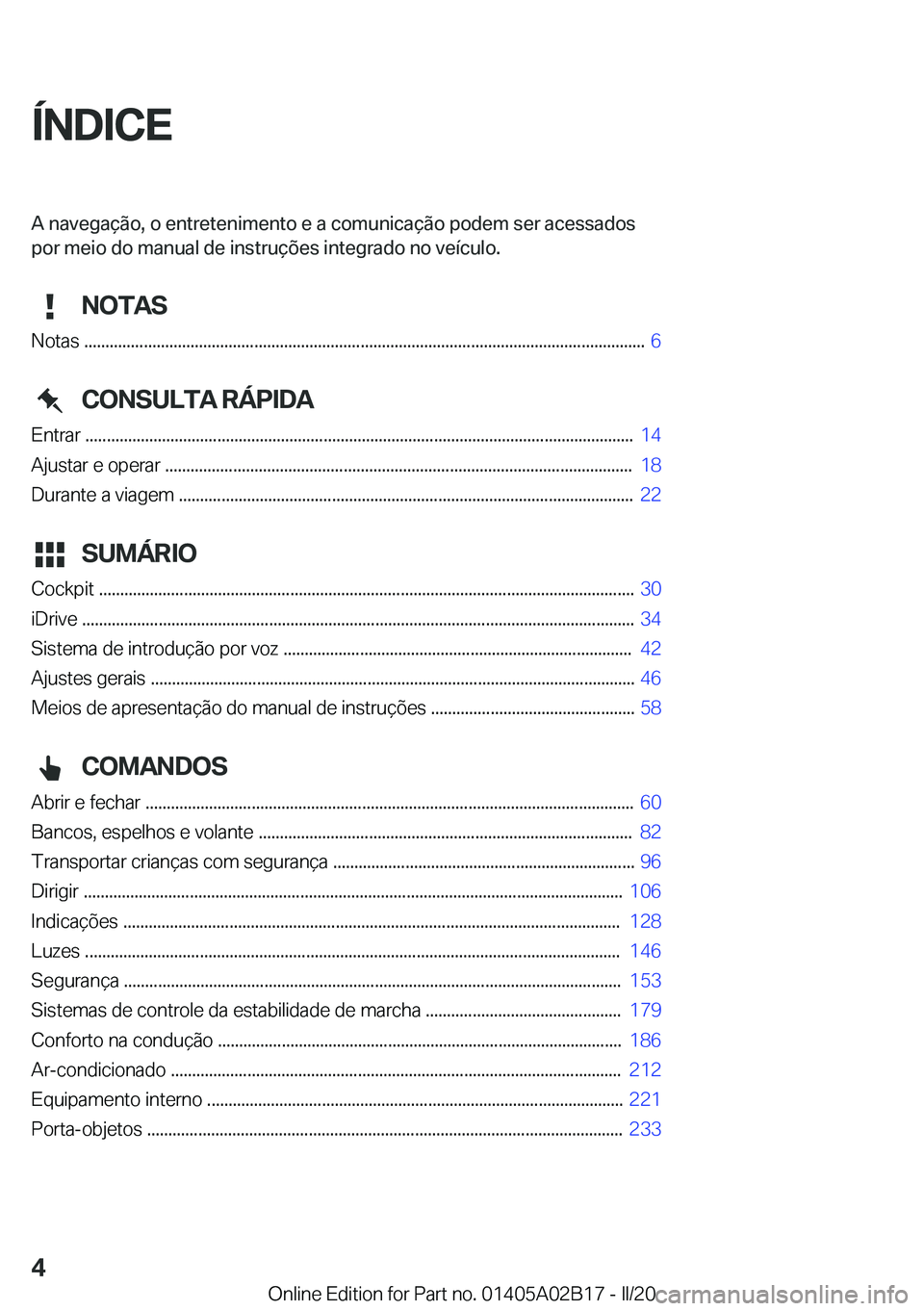 BMW X1 2020  Manual do condutor (in Portuguese) �