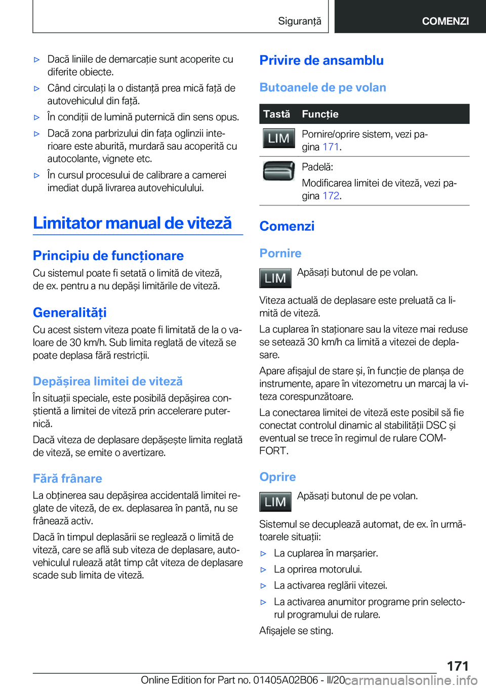 BMW X1 2020  Ghiduri De Utilizare (in Romanian) 'x�D�a�c�